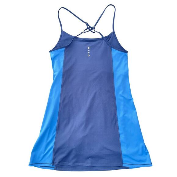 WILO The Label Tennis Dress Navy Blue Cobalt Built In Shorts NWT - Size Large - Picture 3 of 10